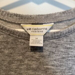 Liz Claiborne Weekend  Grey Sweater Sz. M